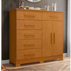 Cômoda Xangai 6 gavetas 2 portas