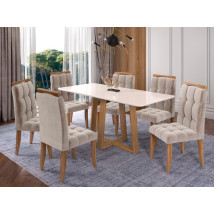 Conjunto Mesa de Jantar Bali 160x80 Conjunto Mesa de Jantar Bali 160x80