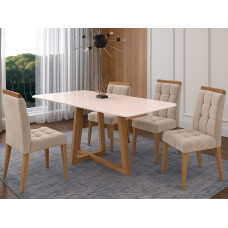 Conjunto Mesa de Jantar Bali 120x80