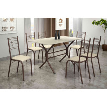 Mesa Paraty 6 cadeiras 140x 75