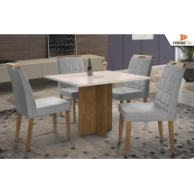Mesa de Jantar Los Angeles 4 cadeiras 90 X 90